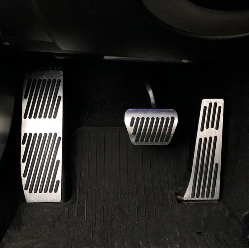 Non-drilling Non-slip Accelerator Gas Fuel Brake Foot Rest Pedal Pads For BMW 1,3 Series X1 E39 E46 E87 E90 E91 E92,Car Styling