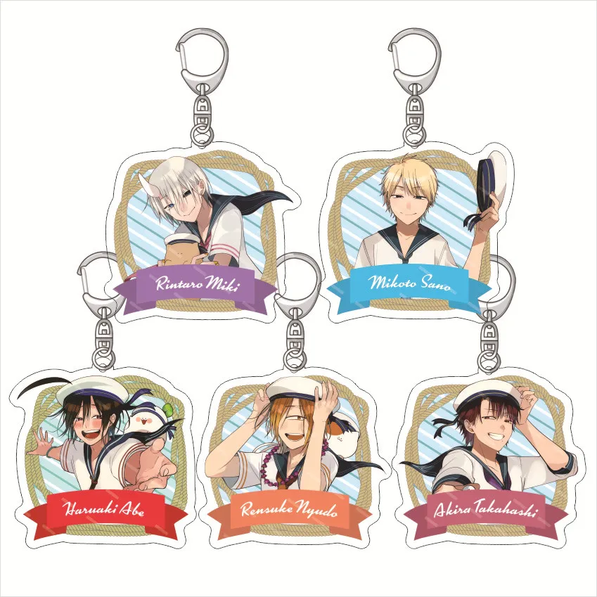 Youkai Gakkou no Sensei Hajimemashita Anime Acrylic Figure Keychain Pendant Bag Charms Friends Couple Jewelry Gift Key Ring