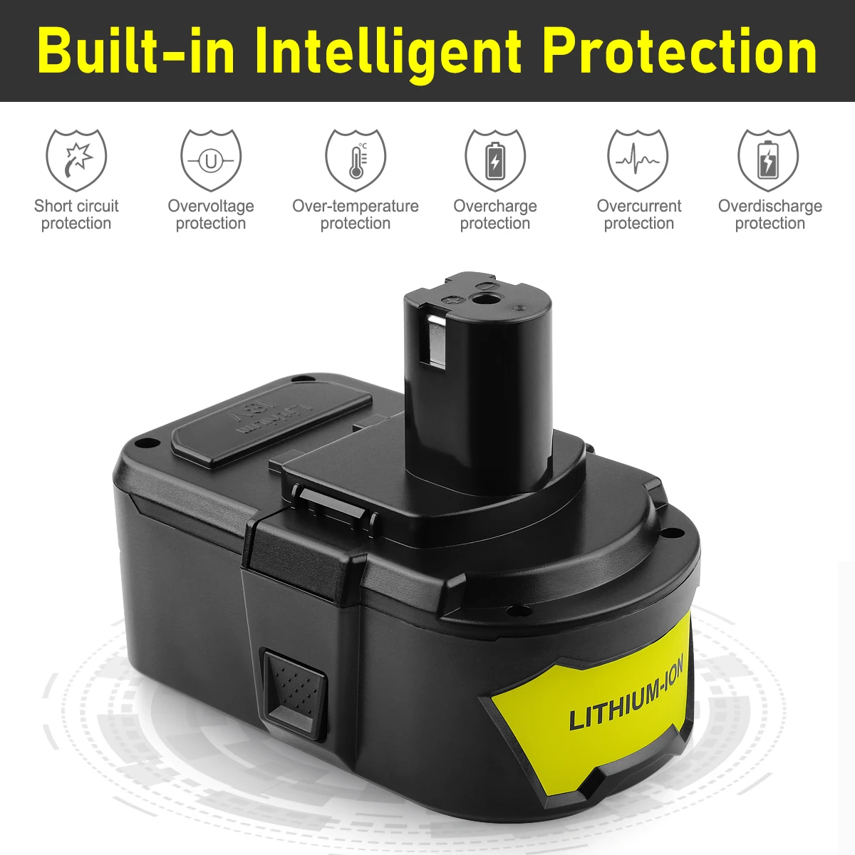 Factory 18V 9.0Ah Lithium-Ion battery P194 for 18V ONE+ Tools for RYOBI 18V 9ah High Capacity Battery Cordless Drill Battery