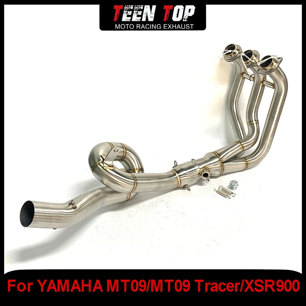 Slip-on Exhaust Motorcycle Exhaust Muffler Full Systems Header Link Pipe For YAMAHA MT09/MT09 Tracer/XSR900 Exhaust Elbow