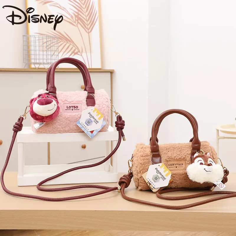 

Миниатюрная сумка-подушка Disney, Бостон тоут с клубничным медведем, кросс-боди сумки для женщин