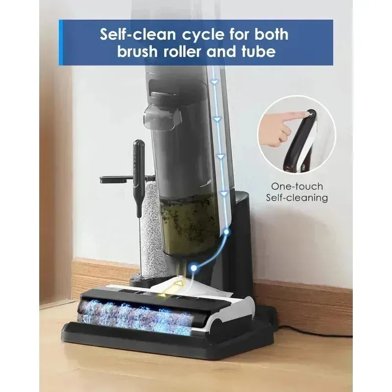 PMD4-TTinecoes Aspiradores de pó secos e molhados inteligentes, esfregão de limpeza de piso 2 em 1, aspirador sem fio, portátil leve, combinação de piso ONE S5,