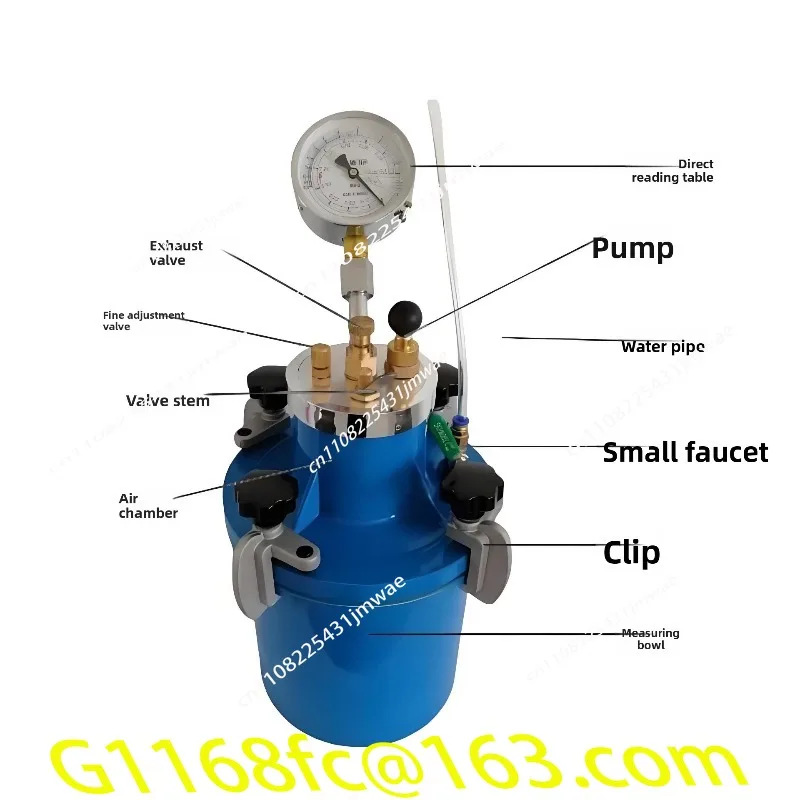Concrete Gas Content Tester Digital Display Laboratory Special Geotechnical Instrument