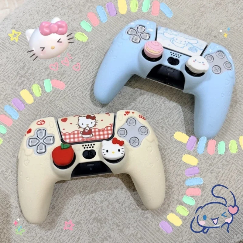 

В наличии: Защитный чехол для геймпадов PS5, NS Pro, Switch Pro с персонажами Hello Kitty, Cinnamoroll, Kuromi, Pochacco, противоударный, подарок на День святого Валентина