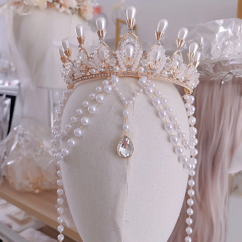 Exotic Style Lolita Crown Western Tassel Tuinga Dunhuang Forehead Photo Studio Photography Headdress