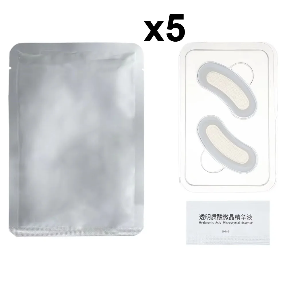 Hyaluronzuur Micronaaldoogpleisters Masker Voor Anti-Aging Donkere Kringen Hydraterende Onder Ooggel Pads Huidverzorging