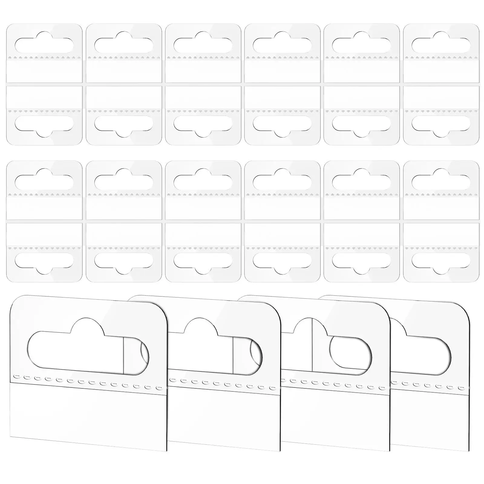 

220 Pcs Self Adhesive Plastic Price Tags Jewelry Tags For Clothing Footwear Bags PVC Luggage Shipping Lightweight