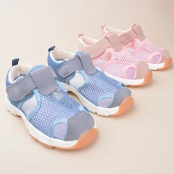 Summer Breathable Casual Soft Bottom Toddler Sport Sandals Mesh Children Sneakers Beach Shoes ED7016