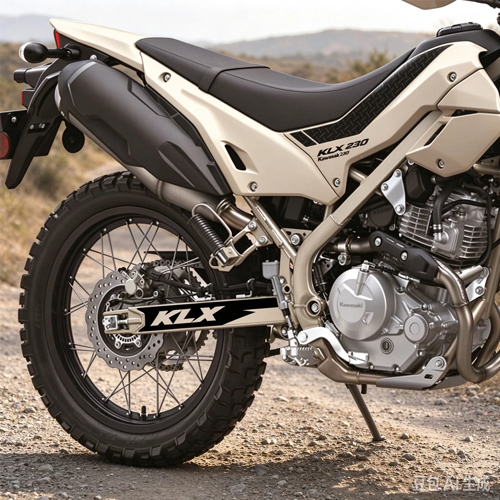 Motorcycle Swingarm Sticker Rotating Shaft Protection Swing Arm Decal Waterproof for Kawasaki Klx 230 /Sherpa 2025-2026