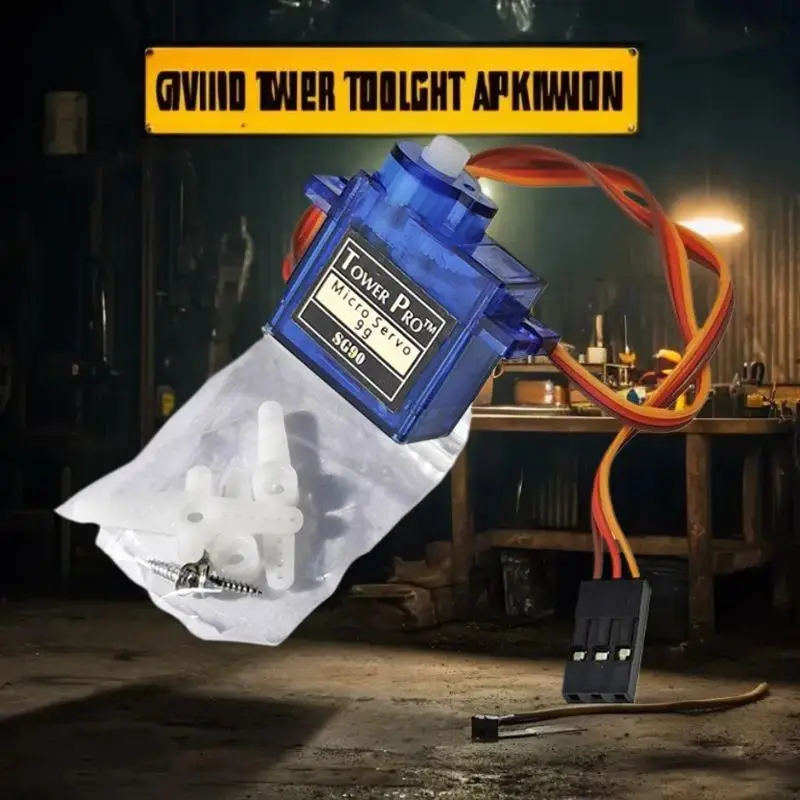 Projekt DIY Arduino z 1/3 szt. mikroservo SG90 9G, 180 stopni ° /360 °   Serwo cyfrowe 5V do zestawów ramion robota RC.