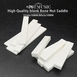 10Pcs Blank Buffalo Bone Guitar Nuts and Saddle Electric Bass Acoustic Classical Guitar Mandolin Banjo Ukulele