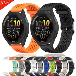 20mm 22mm Silicone Strap for Garmin Forerunner 255 265 55 Venu 3 /2 Active 5 Breathable replacement wristband Garmin 965 955 745