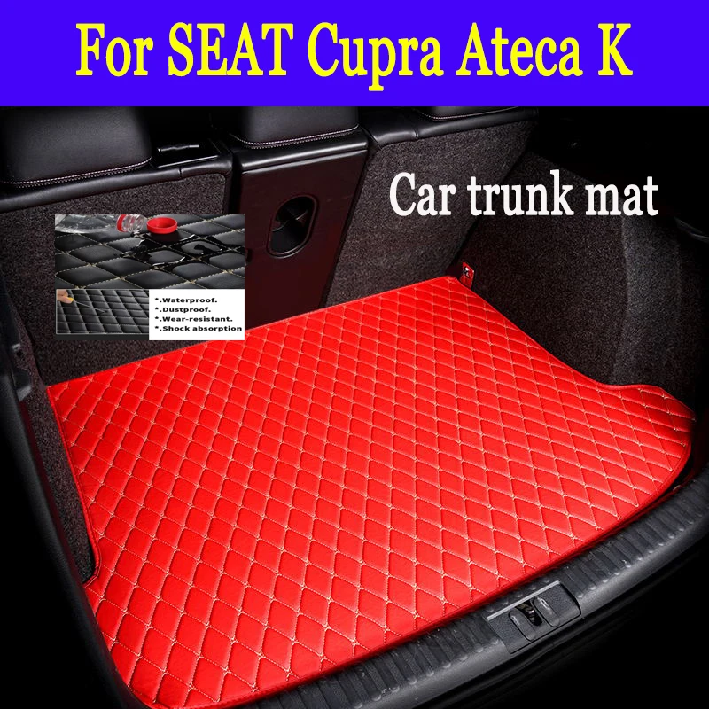 

Car Trunk Mats For SEAT Cupra Ateca KH7 2016~2023 5seat Waterproof Accessories