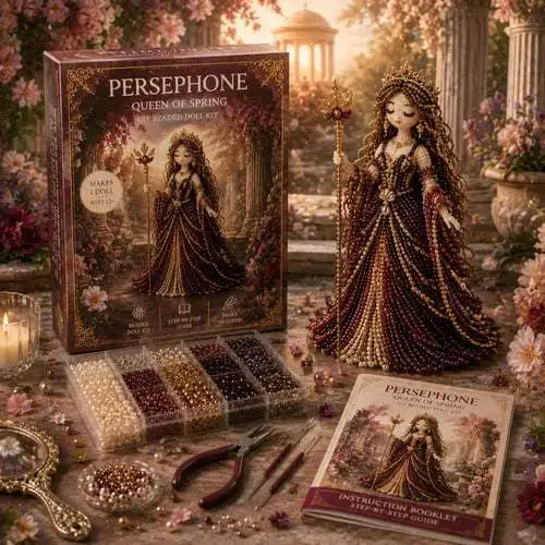 Kit de création de bijoux faits main « Déesse perlée » pour adultes, femmes, amateurs de loisirs créatifs, décoration d'intérieur, cadeau