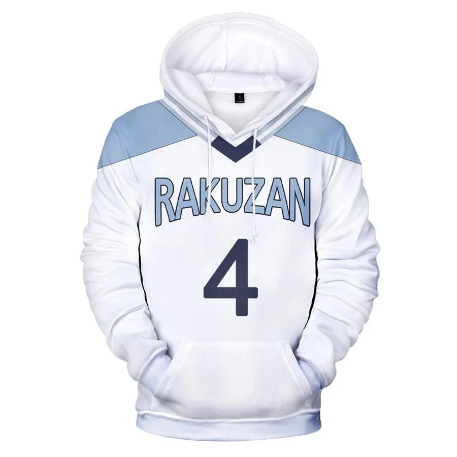 2024 Men Boy Hoodie Kuroko's Basketball Kuroko No Basket Basuke Cosplay Costume Rakuzan School Uniform Akashi Seijuro 3D Hoodies