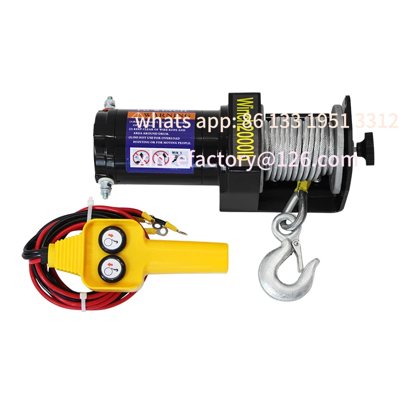 

Customizable Automotive Self-Help Electric Hoist Winch Extractor Electric Winch 12V/24V Off-road Waterproofing Winch Car Mounted