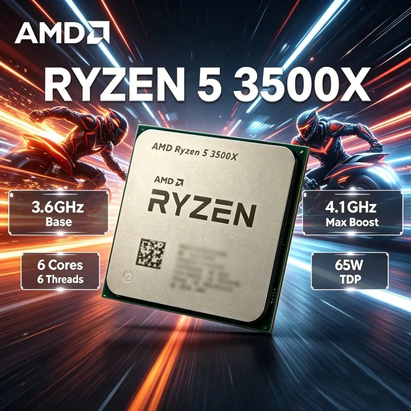 Igniscent AMD Six-Core Six-Thread Desktop CPU Ryzen 5 3500X 