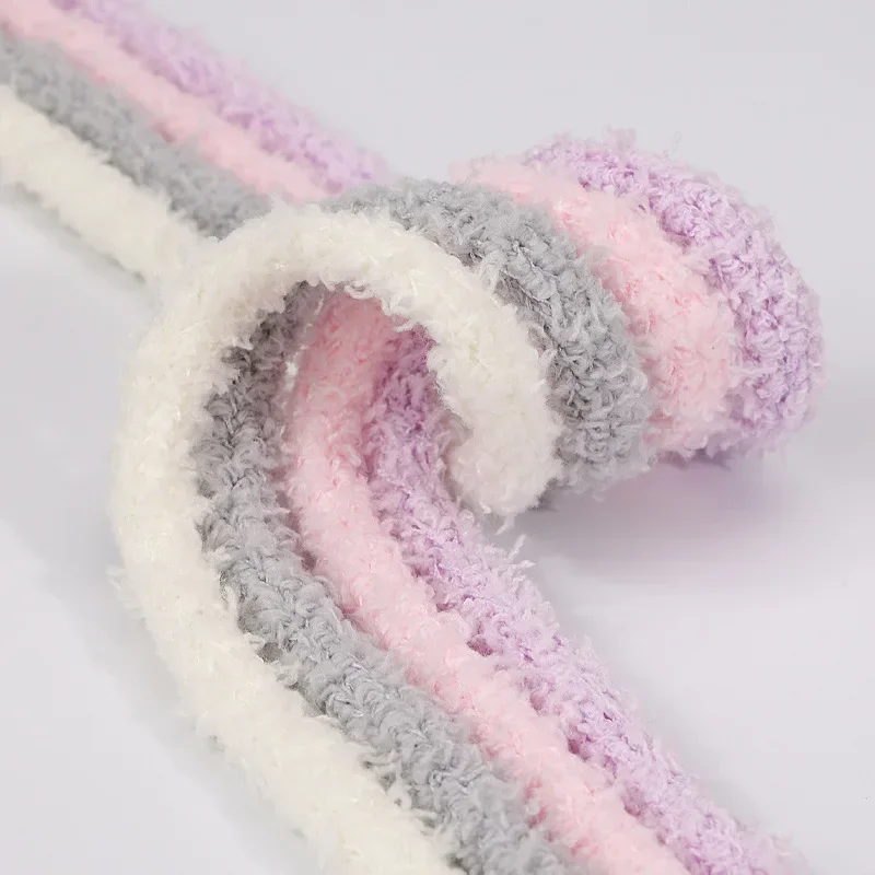 1CM Width Round Rope Laces Autumn Fluffy Shoelaces Sneakers Casual Shoe Laces 80/100/120/140/160CM Shoe Laces Accessories 1 Pair