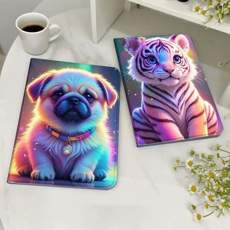 

Cartoon Cute Dog Tiger For Xiaoxin Lenovo Tab Pad K11 K10 M10 P11 3rd Plus Pro Legion Y700 Y900 Gen4 2 Tablet Case Gift