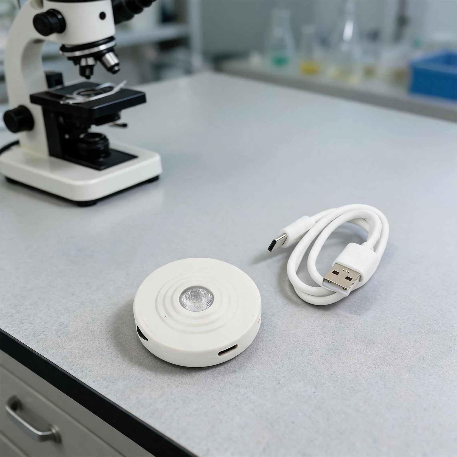 Research Applications LED Light Source Adjustable Microscope Light Microscope Microscope Lamp Light Intensity Adjustment