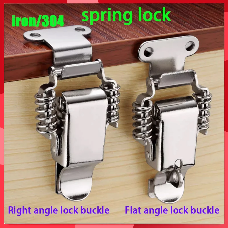 סנאפ לוק ברזל/פלדת אל-חלד 304 זווית ימין/זווית שטוחה קפיץ כפול קישור קישור תיבת קישור
