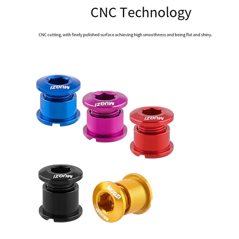 MUQZI 5 قطعة مجموعة مسامير سلسلة 6.5 مللي متر مسامير سلسلة واحدة للدراجات على الطرق والجبال