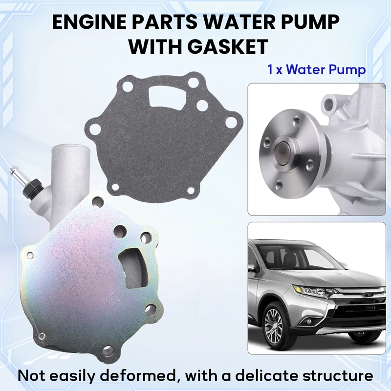 Engine Parts Water Pump With Gasket MM409302 For Mitsubishi S4L S3L S3L2 K3B K3C K3D K3E K4F Hoflader Terex Iseki