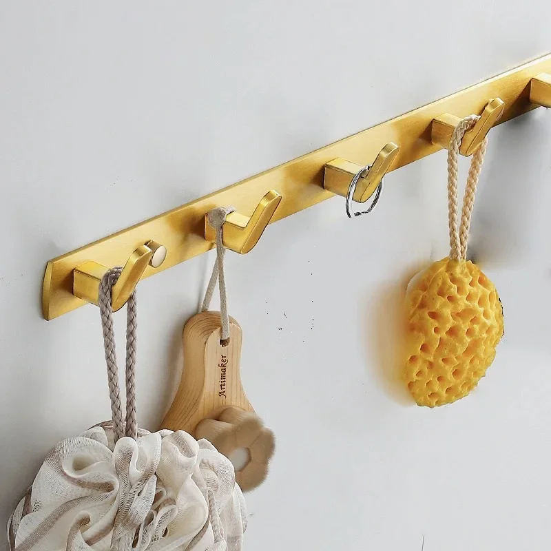 Entrance Coat Racks Hooks Aluminum Clothes Door Back Coat Racks Wall Mounted Hanging Hook Clothing Living Room Home Furniture