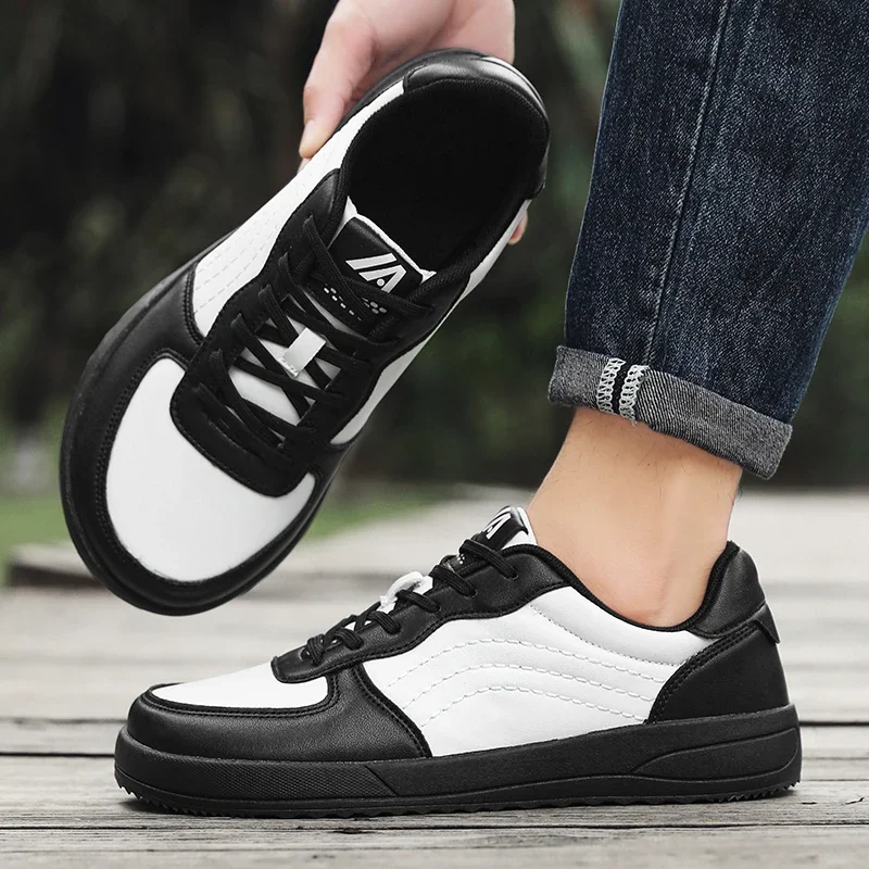 Minimalistische Barfußschuhe für Herren, Leichte Atmungsaktive Schuhe mit Breiter Zehenbox, Herren-Laufschuhe für Outdoor und Freizeit