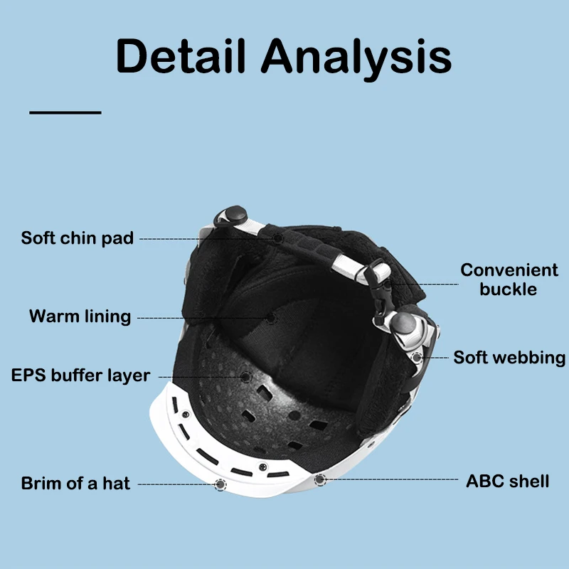 New Ski Helmet Winter Men Women Safety High Quality Snow Helmet Outdoor Sports Riding Skating Skiing Snowboard Motorcycle Helmet