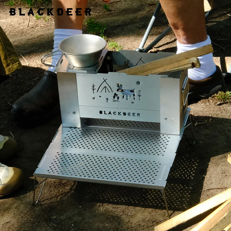 Blackdeer Outdoor Table Foldable Portable Aluminum Alloy Ultralight Camping Barbecue MINI Table Camping Furniture silver