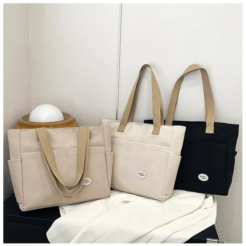 

Thickened Canvas Tote Bag for Women – Heavy Duty Shoulder Bag with Zipper, Casual Handbag for Work College Everyday Book Purse