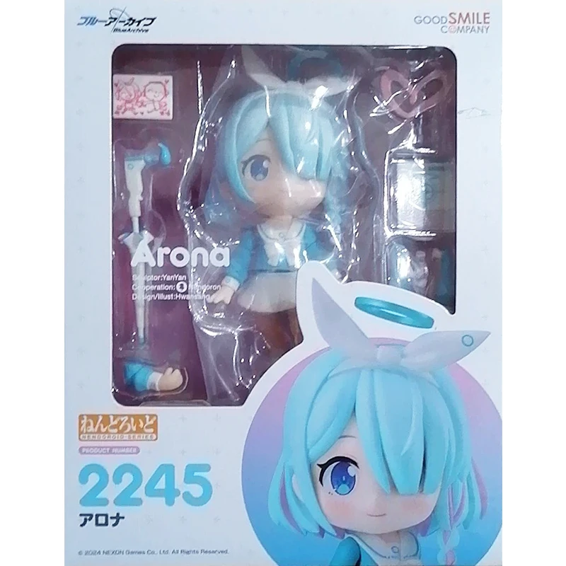 GSC Nendoroid 2245 Blue Archive Arona Figure Anime Character PVC Action Figurine Premium Collectible Model Desk Ornament Fans