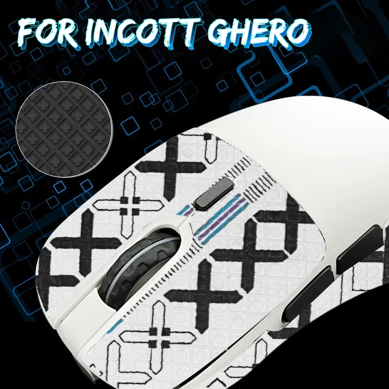Anti-Slip Mouse Grip Tape Skate Sticker ForIncott GHERO Wireless Mouse Non Slip Suck Sweat Sticker Gamer Gaming Accessories