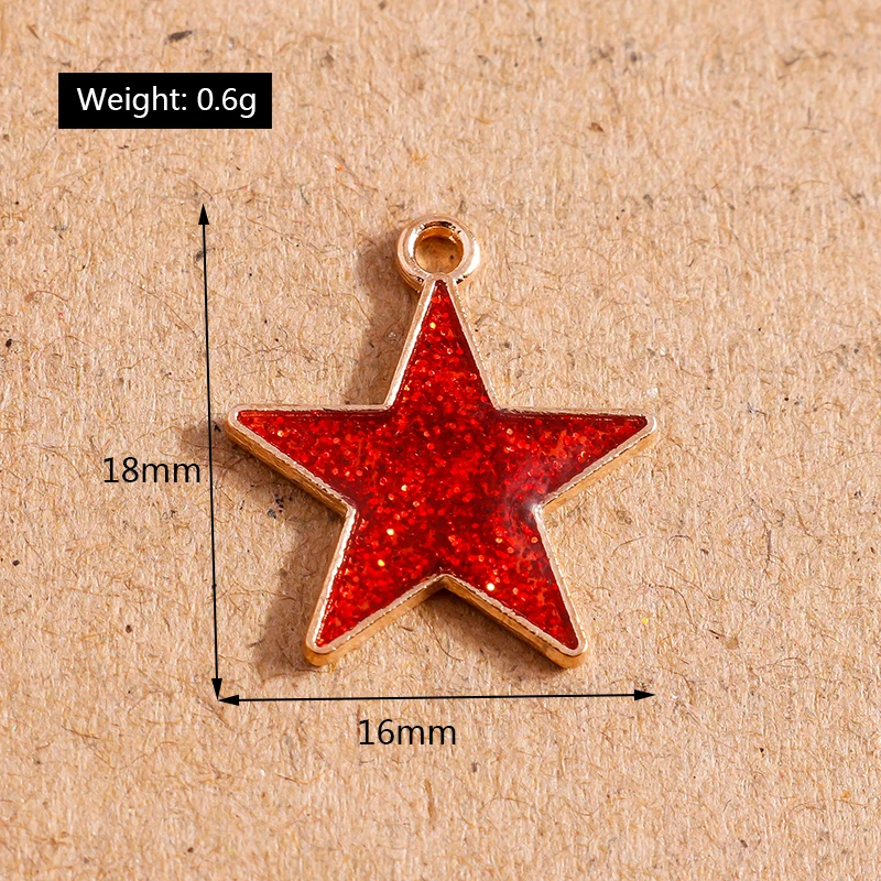 10 Stück Mix Emaille Galaxie Planet Raum Charms für Halsketten Armband Ohrringe Mond Sterne Anhänger DIY Schmuck Herstellung Zubehör – Detail 5