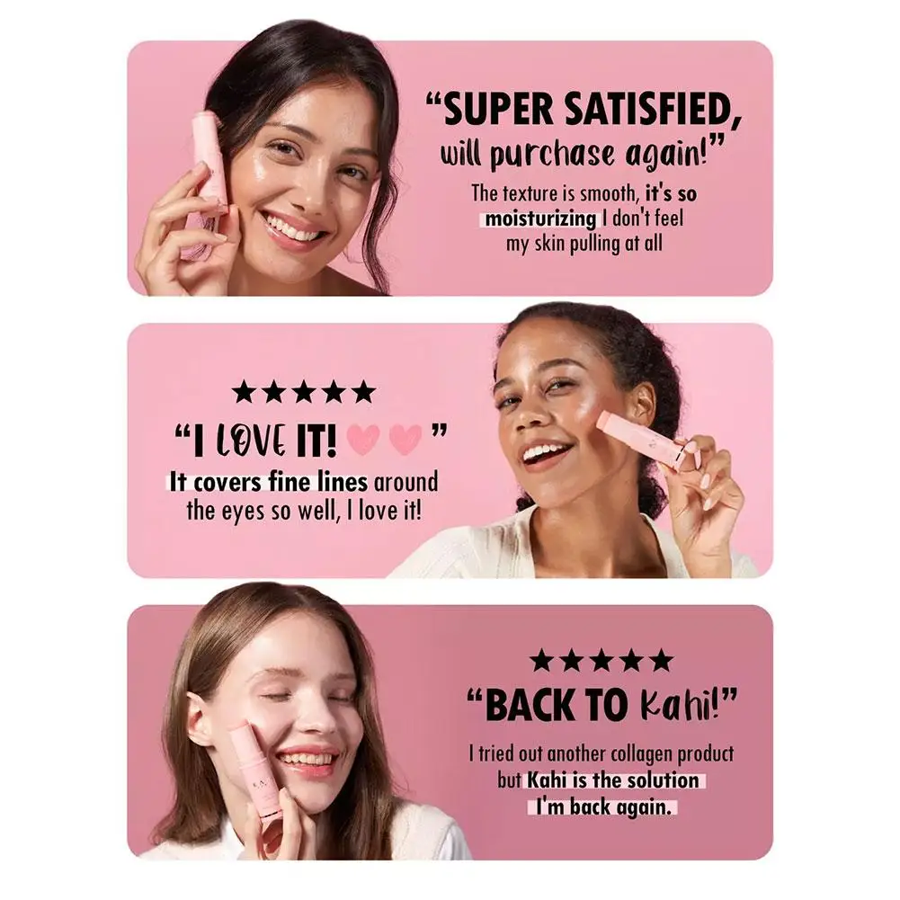 كاهي ترطيب عصا التجاعيد ترتد بلسم متعدد للوجه يوميا تحسين التجاعيد كريم عالمي العناية بالبشرة الكورية