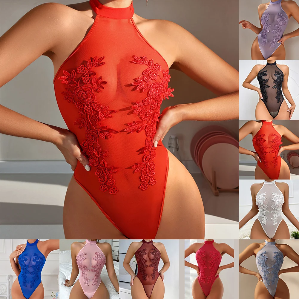 Comfortable Fit Hotel Wear Sexy Intimates Sexy Flowers Lingerie All Seasons Hotel Wear Medium Stretch Nylon Fabric