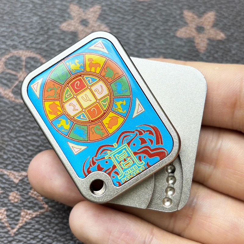 Grille des neuf palais en alliage d'aluminium, Fidget Spinner, curseur mécanique, jouets, accessoires de bureau