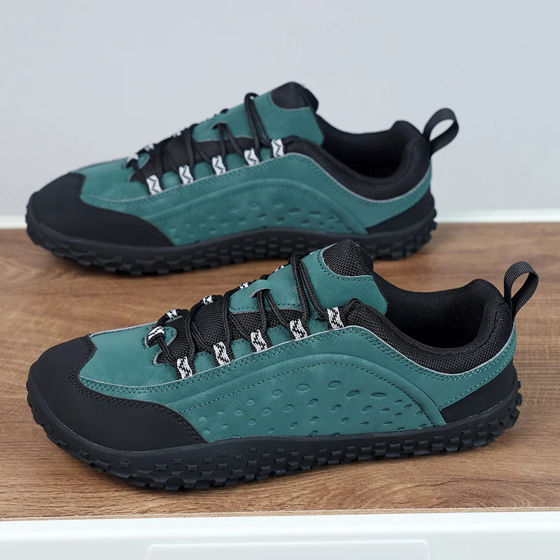 

Men's Classic Shoes Outdoor Hiking Shoe Wide Feet Barefoot Brown Non Slip Rubber Sole Mountaineering Shoes Street Sports Shoes