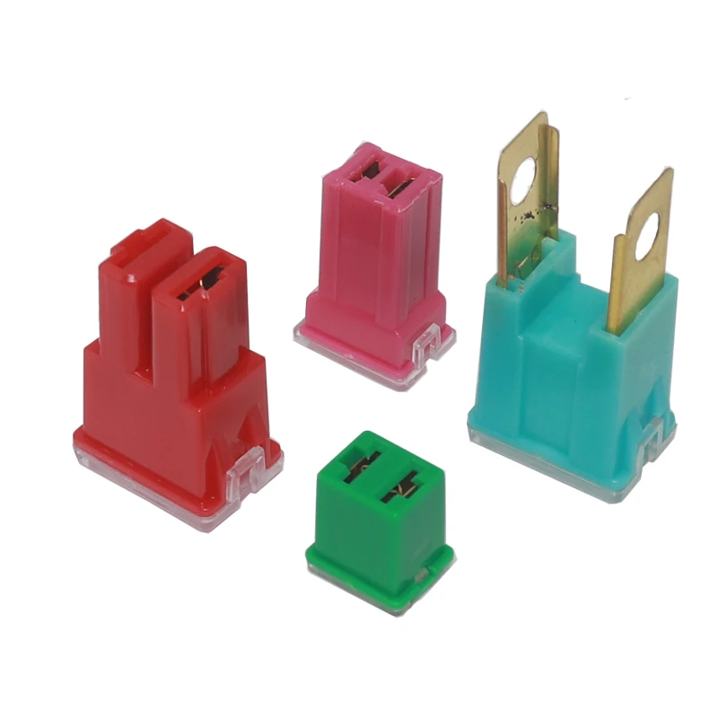 【5PCS】Square Fuse long feet male Fuse 20A 30A 40A 50A 60A 70A 80A 90A 100A 120A Large size Medium Small Mini