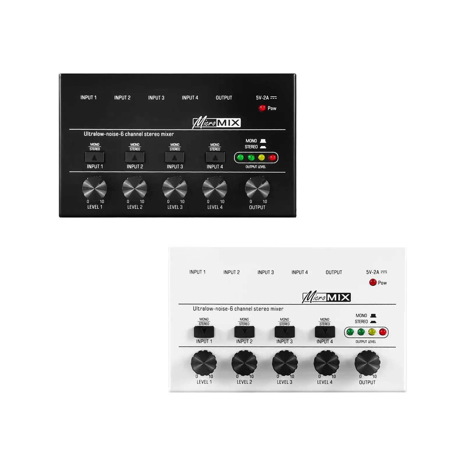 4 Channel Audio Mixer Music Recording Equipment Mini 6.3mm Equalizer Mixing