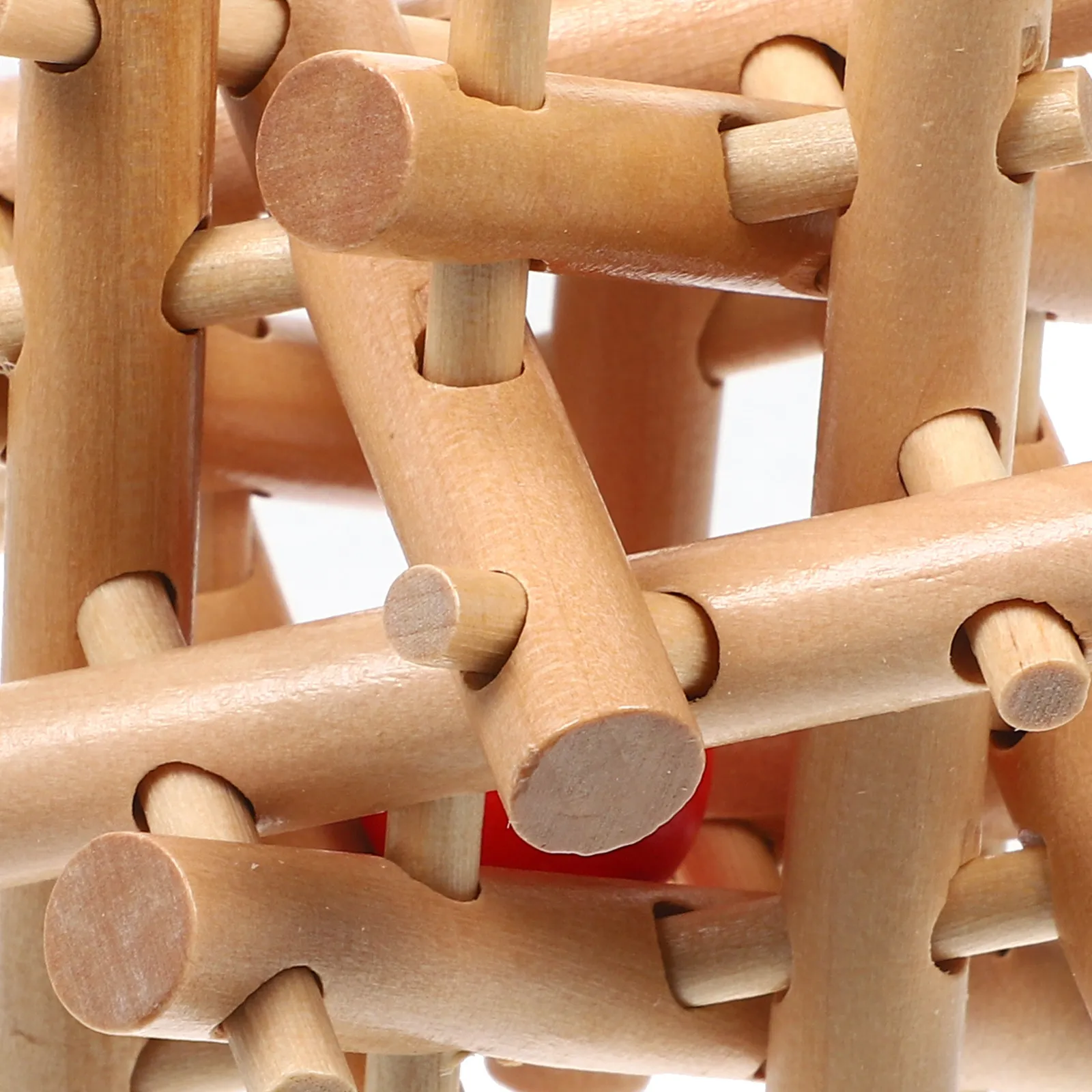 Wooden Prisoners Ball Puzzle Brain Teasing Locking Game for Children Family Interactive Play Cognitive Development Educational