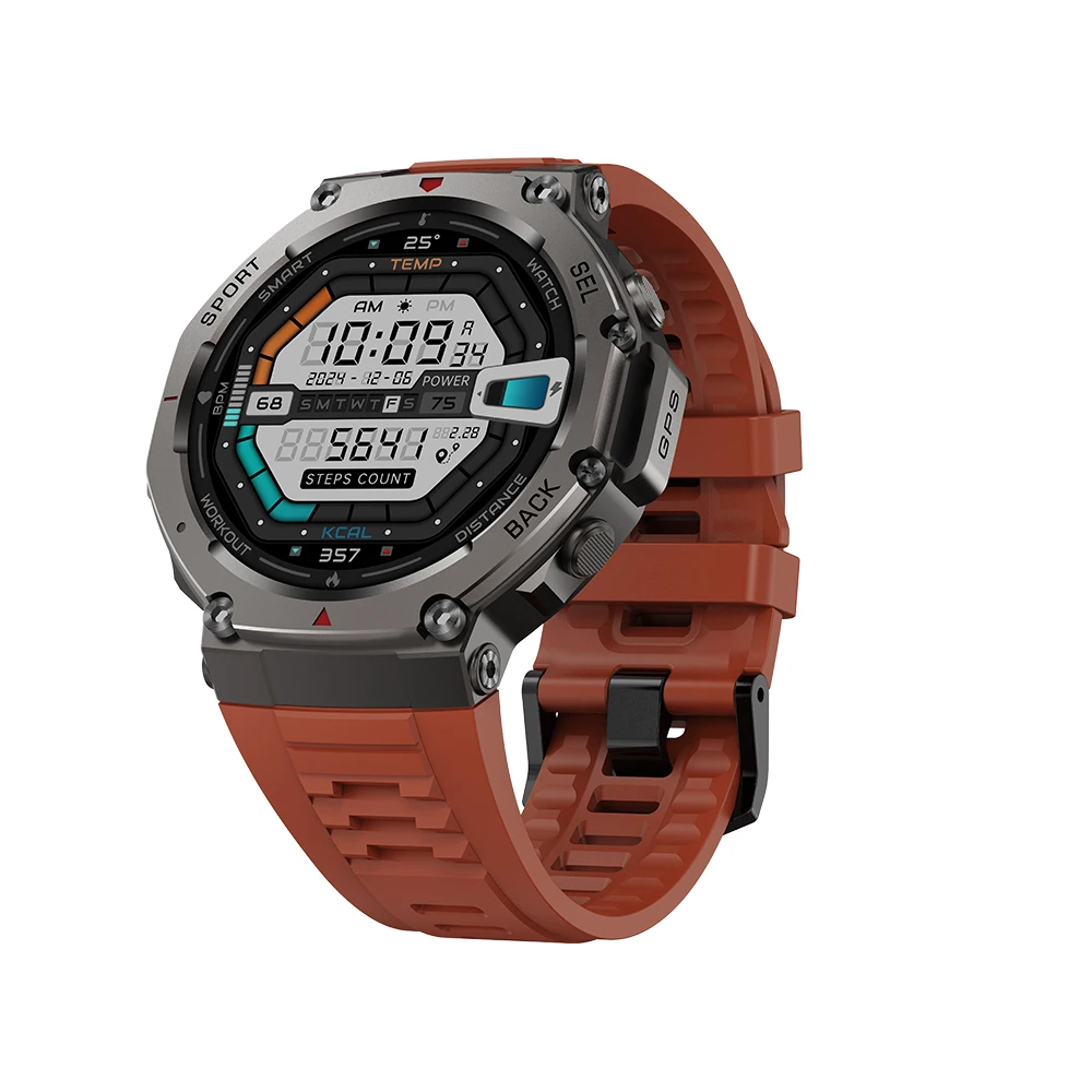 Reloj inteligente DM58 con llamada Bluetooth, 1,43 pulgadas, AMOLED, posicionamiento GPS, brújula de seguimiento de actividad física al aire libre, batería de 500mAh, resistente al agua 5ATM