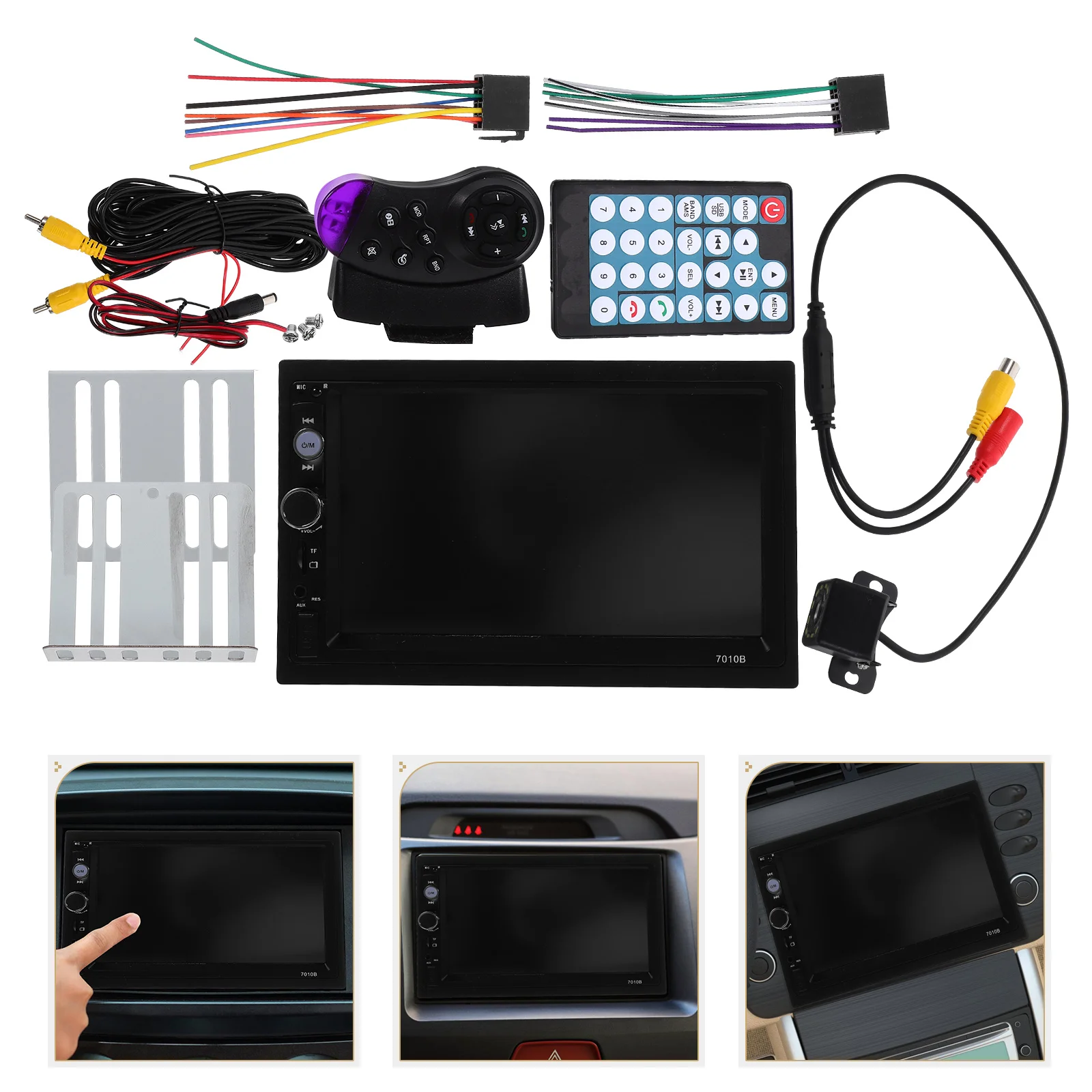 

7 Inch Player 2DIN Radio Screen MP5 Camera Wireless Car Player Steering Control for Wireless Car Stereo System