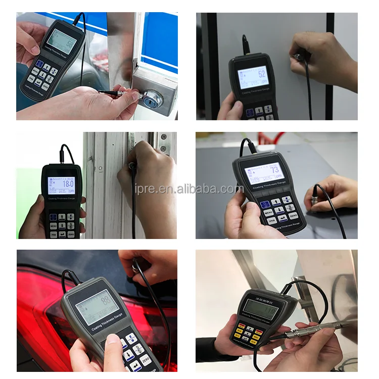 IPRE 2025 CT210 جهاز اختبار سمك طلاء المختبر الرقمي المحمول مقياس سمك الطلاء الصناعي