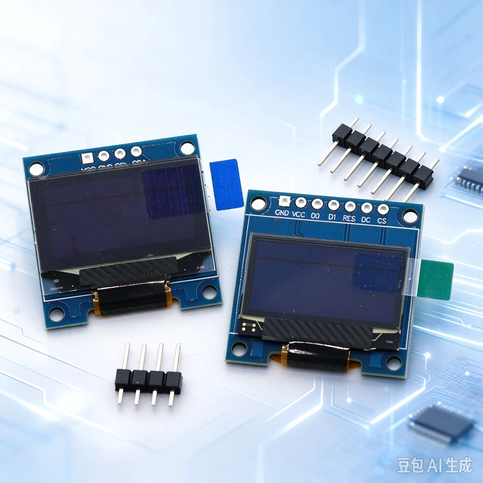 Modules for 0.96Inch OLED SSD1306 IIC Display 4/7Pin  10pcs