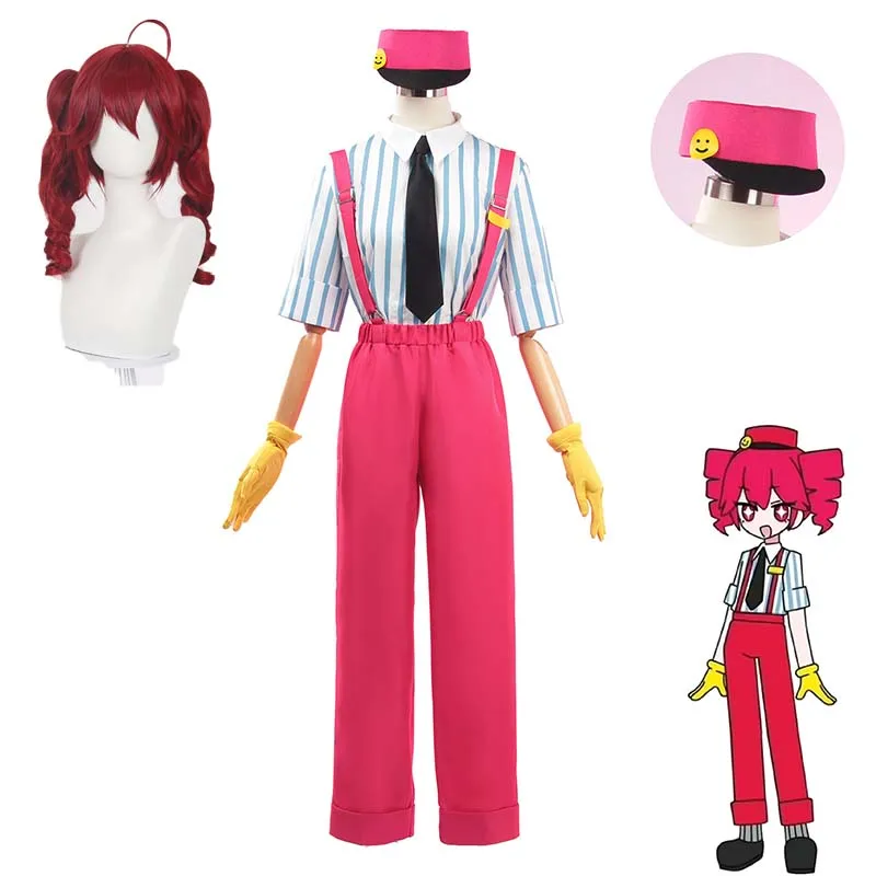 TetoMiku Kasane Teto تأثيري Mesmerizer Vtuber نفس النمط تأثيري الباروكات الزي موحدة ملابس الهالوين نيسيي خادمة فستان