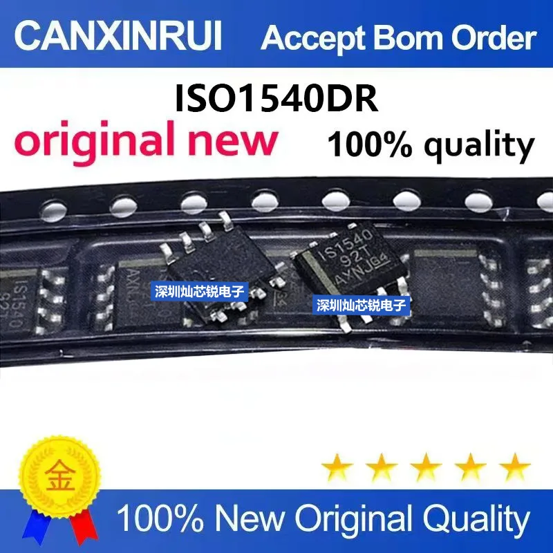 (5-100pieces)Brand new original ISO1540DR, silk-screened IS1540, SOP8 surface-mount digital isolation chip