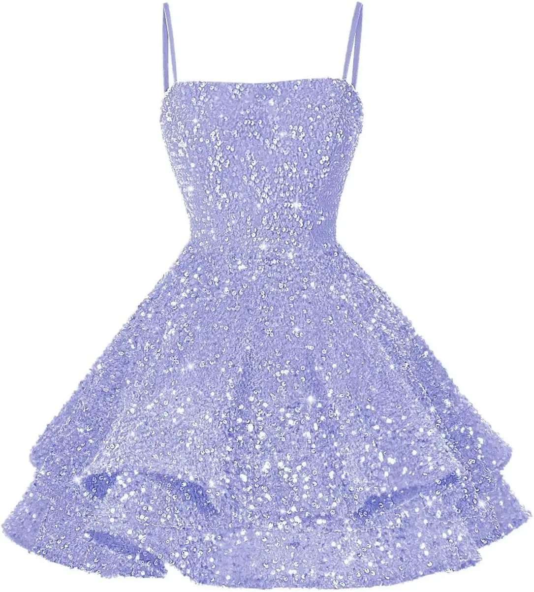 

Элегантное женское короткое подростковое платье с блестками, расшитое пайетками, 2026, блестящее подростковое платье на тонких бретельках, милое 16-мяльное коктейльное вечерние платье