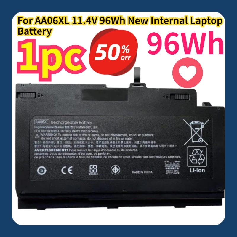 For AA06XL 11.4V 96Wh New Internal Laptop Battery